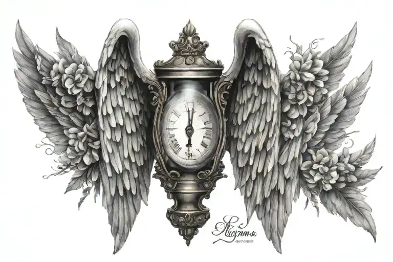 Hourglass Angel Wings