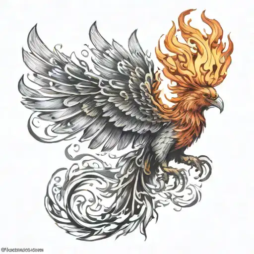 Flaming Phoenix Emerging