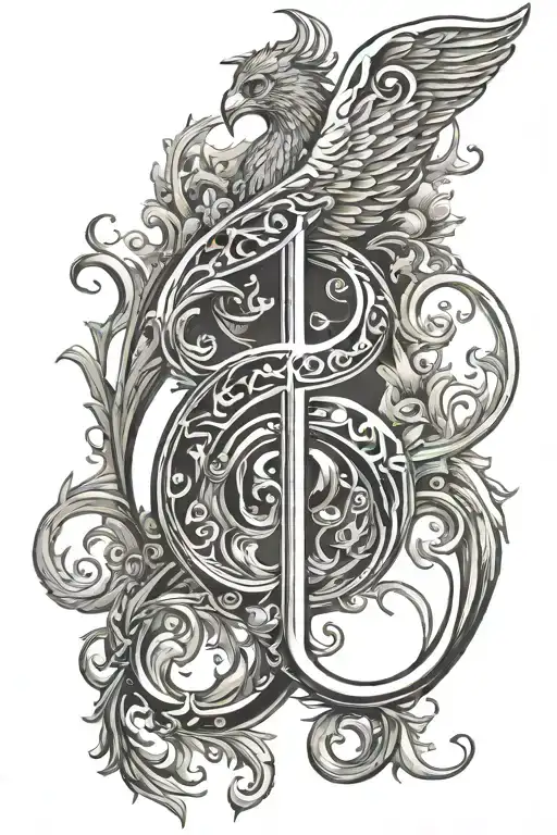 Phoenix In The Shape Of A Treble Clef