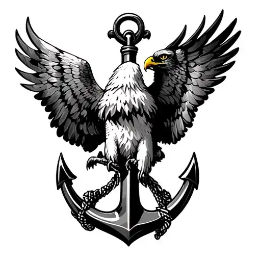 Eagle In A Anchor