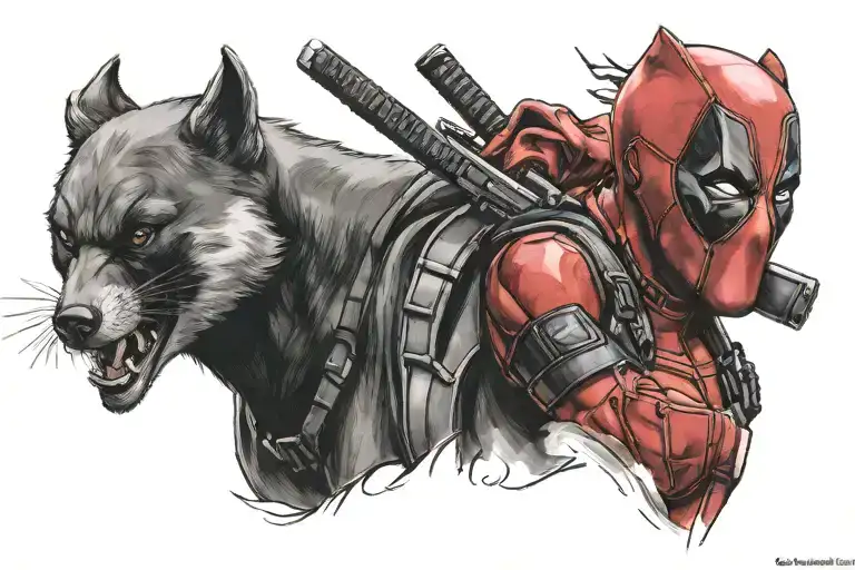 Wolverien And Deadpool Full Color