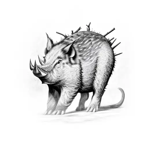 Wildhog In The Forest