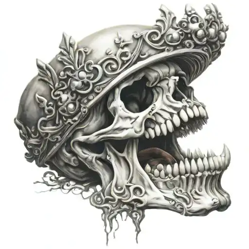 Skull Mouth Open Crown