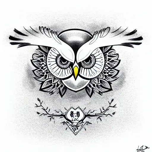 Owl With The Emblem Of Ukraine