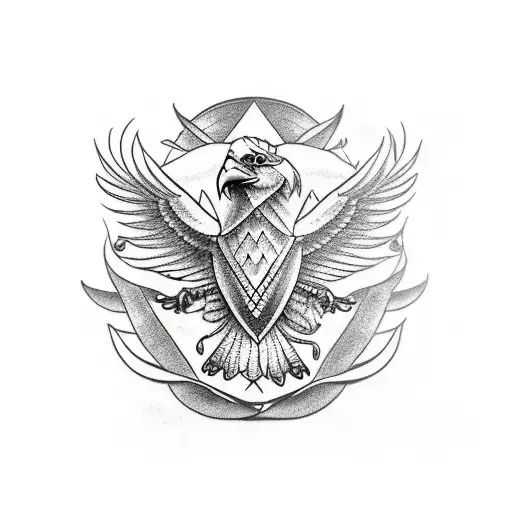 Eagle With Piramide And Cobra Sleeve