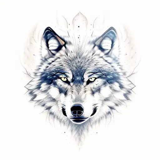 Wolf Snarling Walking Out Of The Darkness