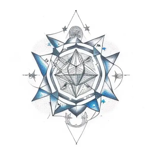 A Constellation Of Stars Forming A Magical Symbol