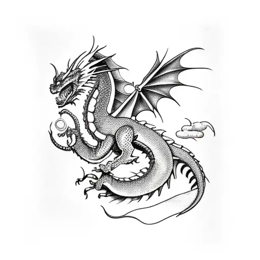 Dragon With Two Legs