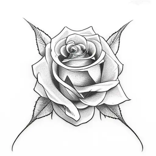 Sword Surrounded By Roses