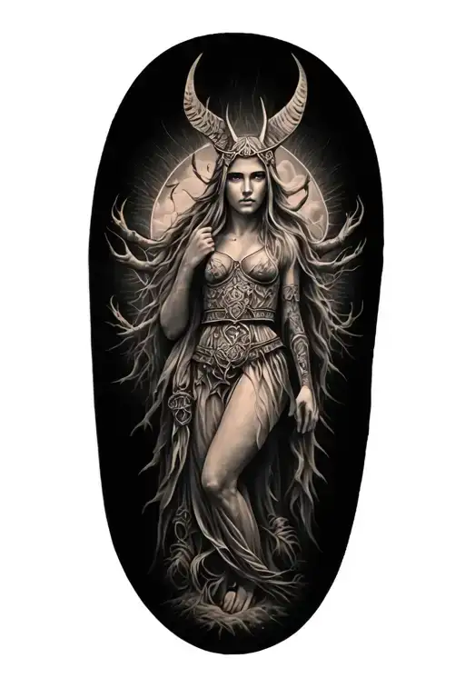 Whole Freya Norse Goddes Grouing Tree