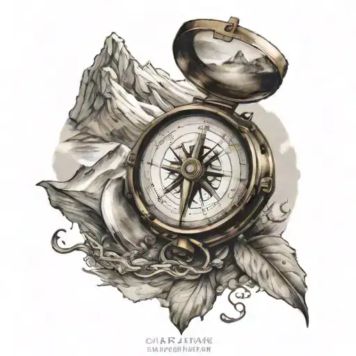 Travel Hiking Compass Fishing Mountains