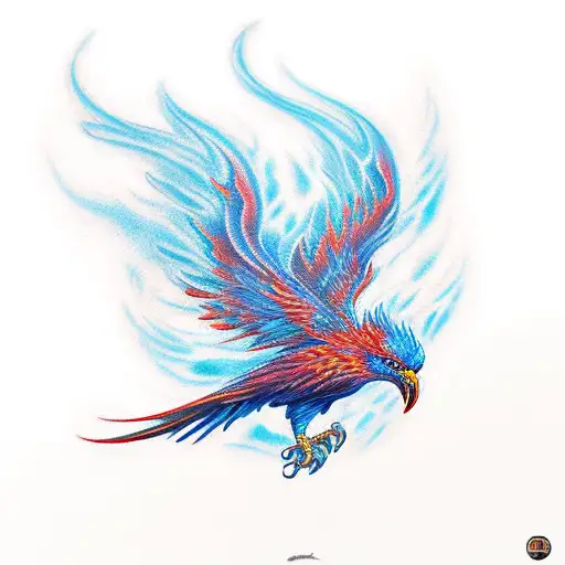 Blue Flame Phoenix