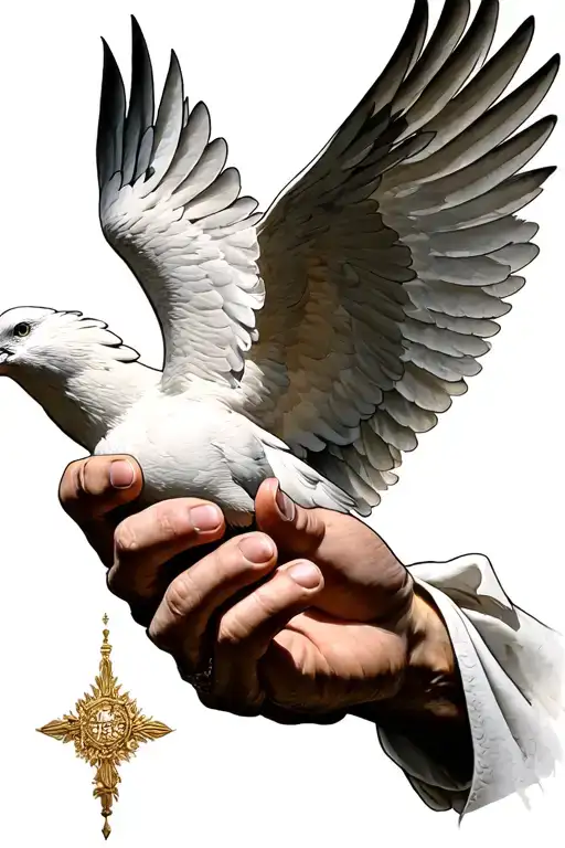 Christan Holy Dove Hand Coming