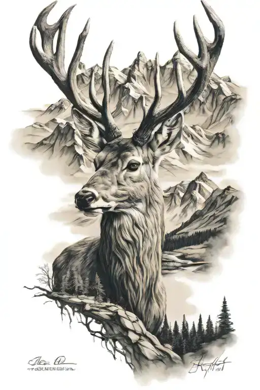 Wild Deer Mountains Inside