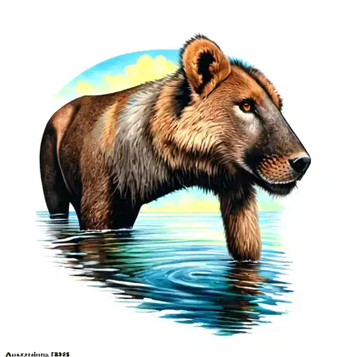 Australian Land And Water Animals Native