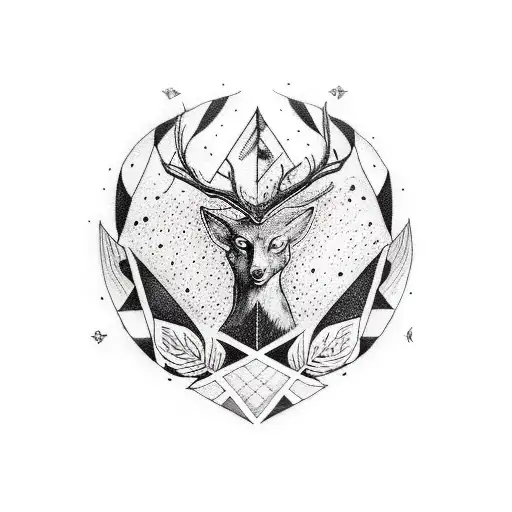 Forearm Sleeve Of Artemis And Apollo In Black And White With Woodland Theme