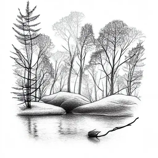 Forest Above The River