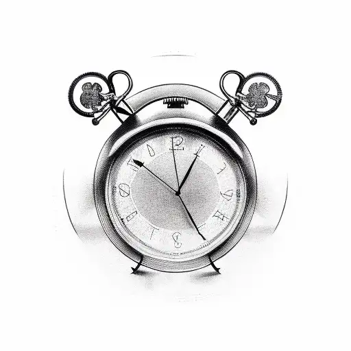 Clock In Motocycle Wheel