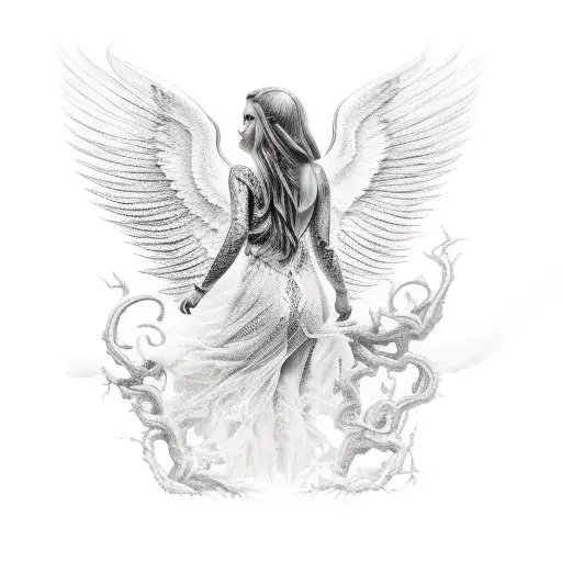 Lightening Fallen Angel