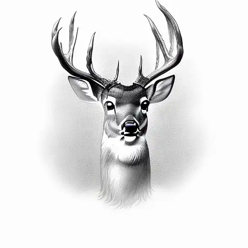 Deer With Rose And Cardinal