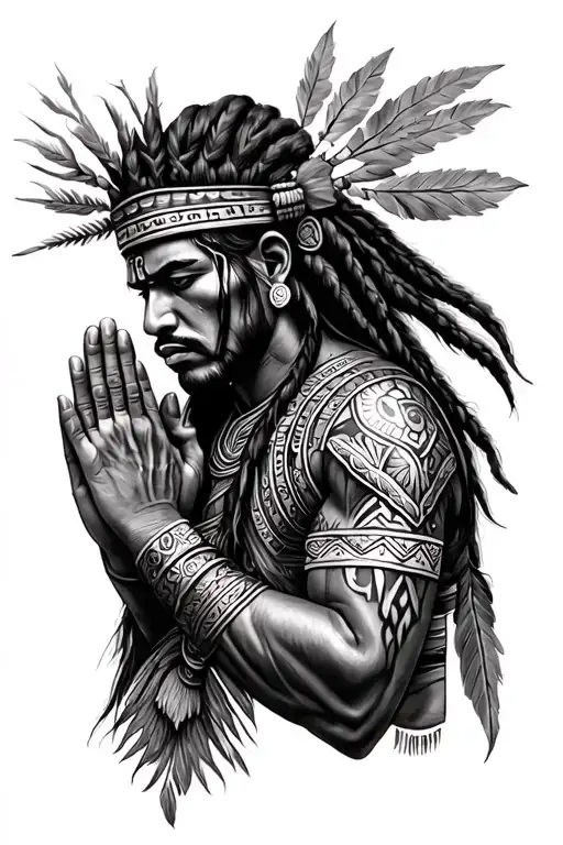 Taino Warrior Praying Fore Arm