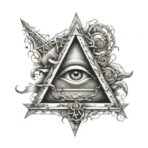 Triangle Illuminati Symbol Romano