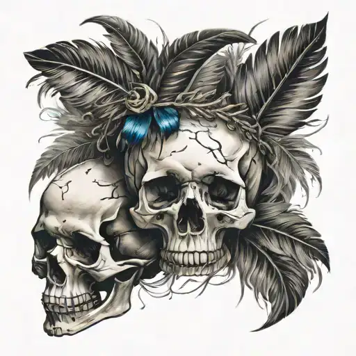 Feather And Skull Inside
