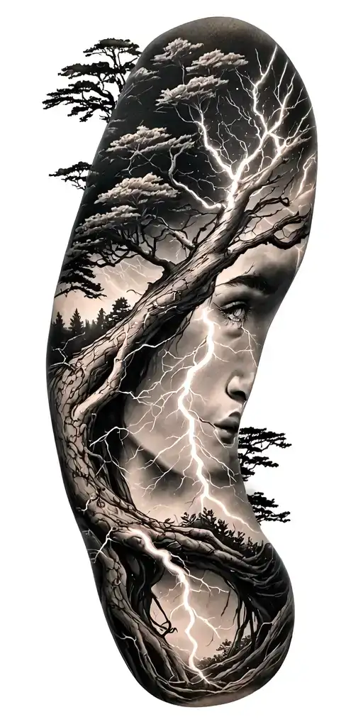 Rume And Tree And Lightning