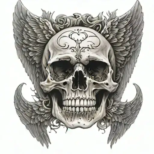 Wings D Skull Inside