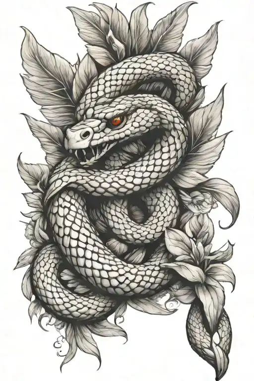 Snake With Wings Sleeve