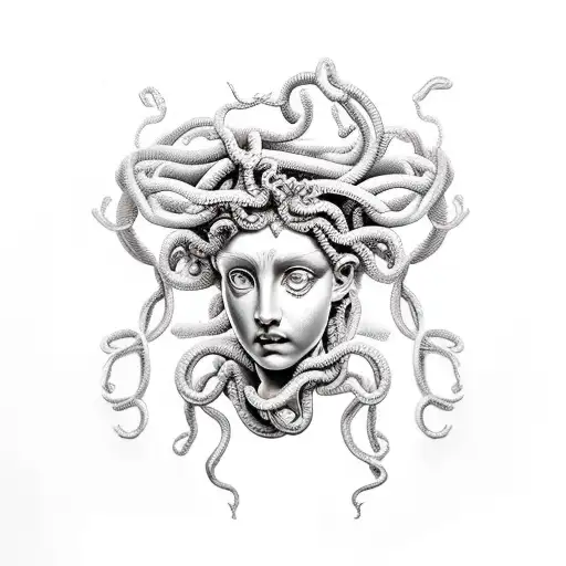 Medusa Head Greek Goddess Pretty