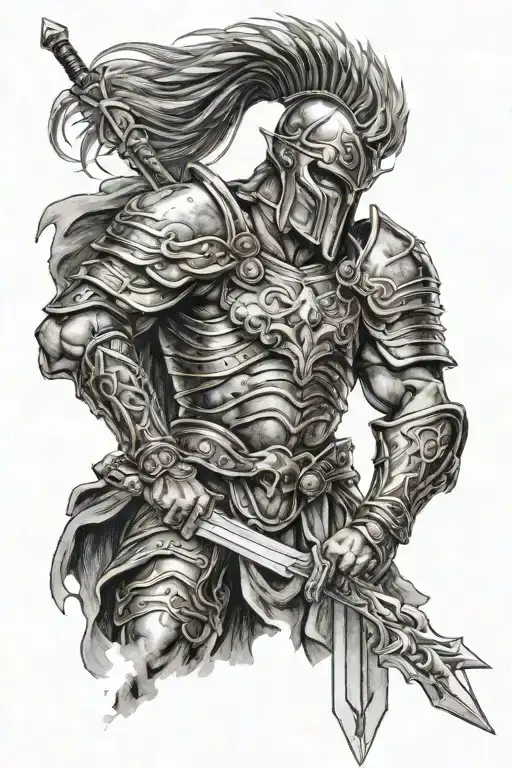 Ares With Sword Wrapped