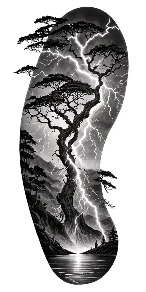 Rume And Tree And Lightning