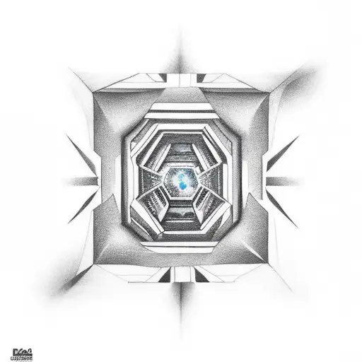 Diamond Shaped Portal Opening Up To The Universe