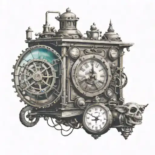 Time Machine Travel In Time With Mosters