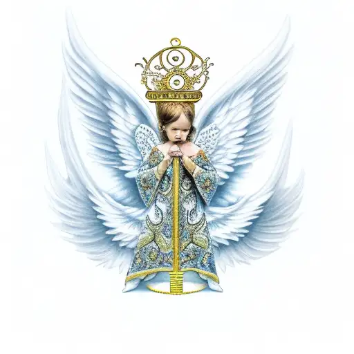 Angel On Throne