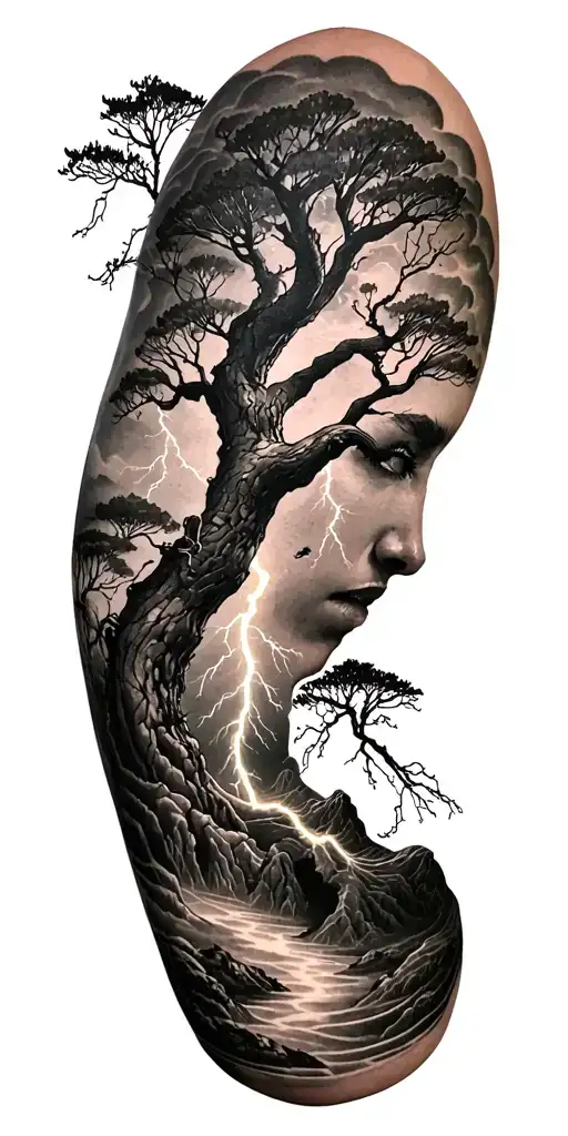 Rume And Tree And Lightning