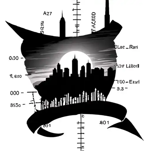 Silhouette And Coordinates With Skyline