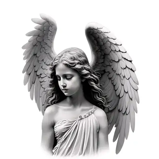 Angel With A Blurred Face