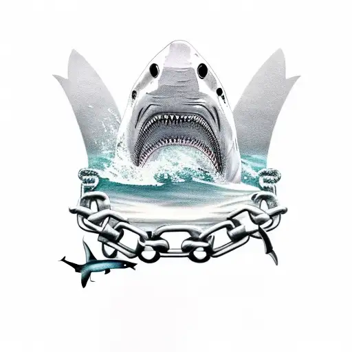 Shark With Chains