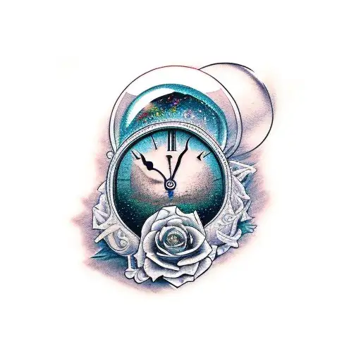 Hourglass Fading Away To Dust