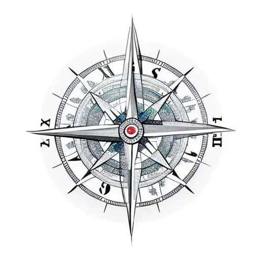 Compass Clock Infinite Loop Eye