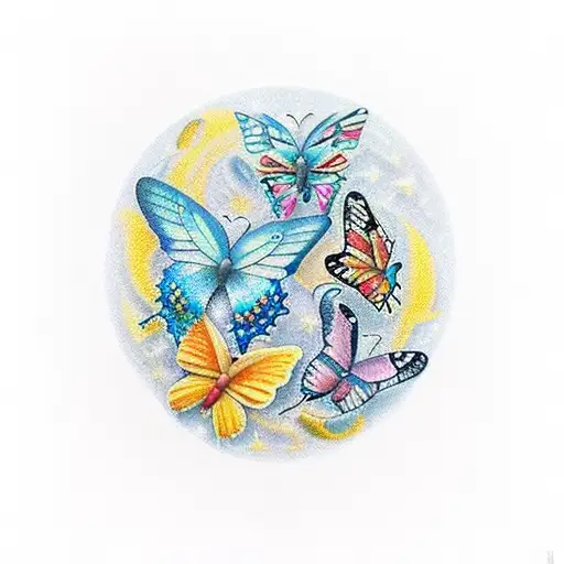 Butterflies Stars And Water