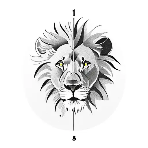 Lion On Top Of A Broken Clock