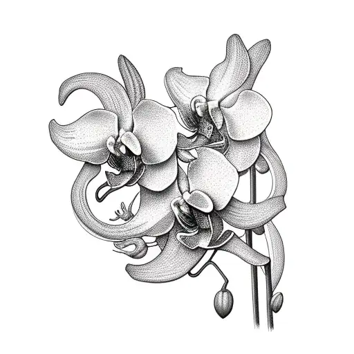 Orchid With Filigree