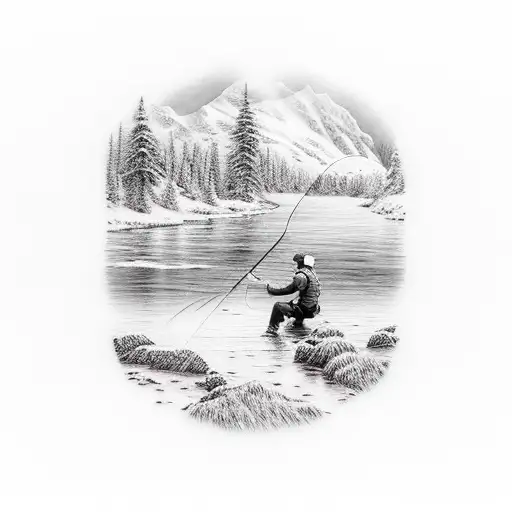 Fly Fishing In The Mountains
