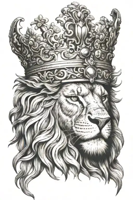 Macedonian Lion Wearing A Crown
