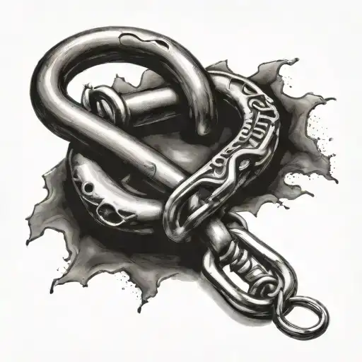 Climbing Carabiner Locked With Cancer