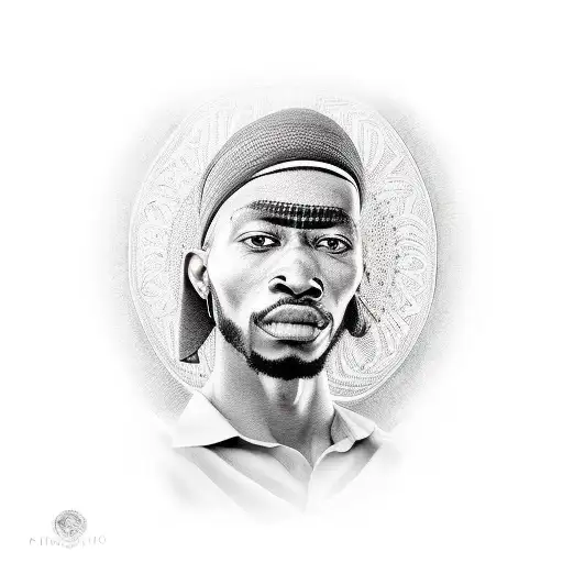 A Realistic Portrait Of A Damaru With Intricate Details And Shading