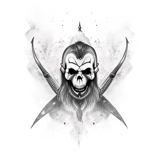 Vampire Skull Viking Shoot In Face